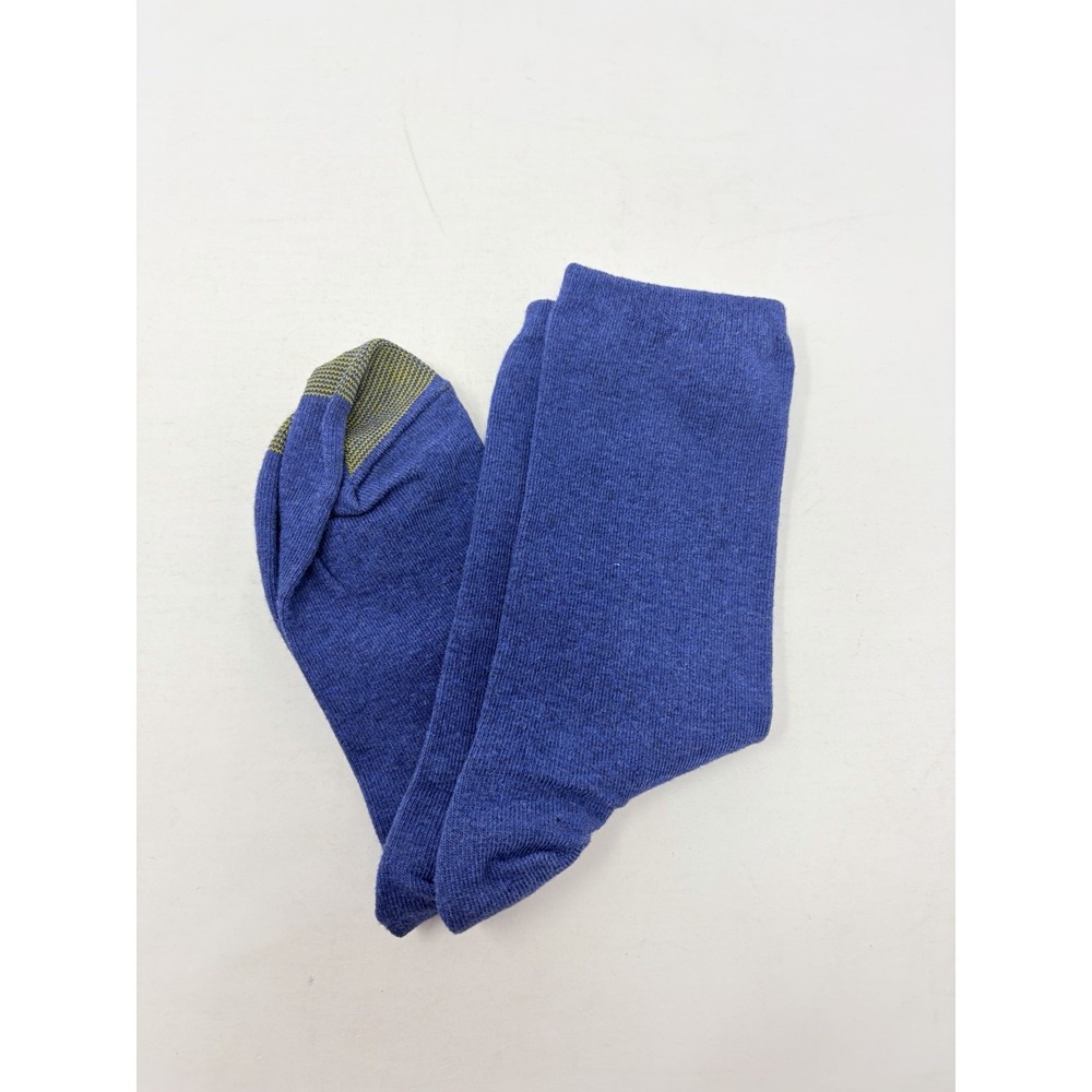 Gold Toe Womens Shoe Size 6-9 1 Pair Casual Flat Knit Crew Socks in Blue 313